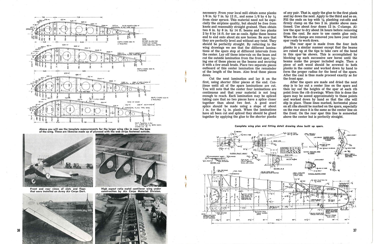 1931 Flying and Glider Manual — Complete 38-page Vintage Aircraft Plans Bundle — preview page