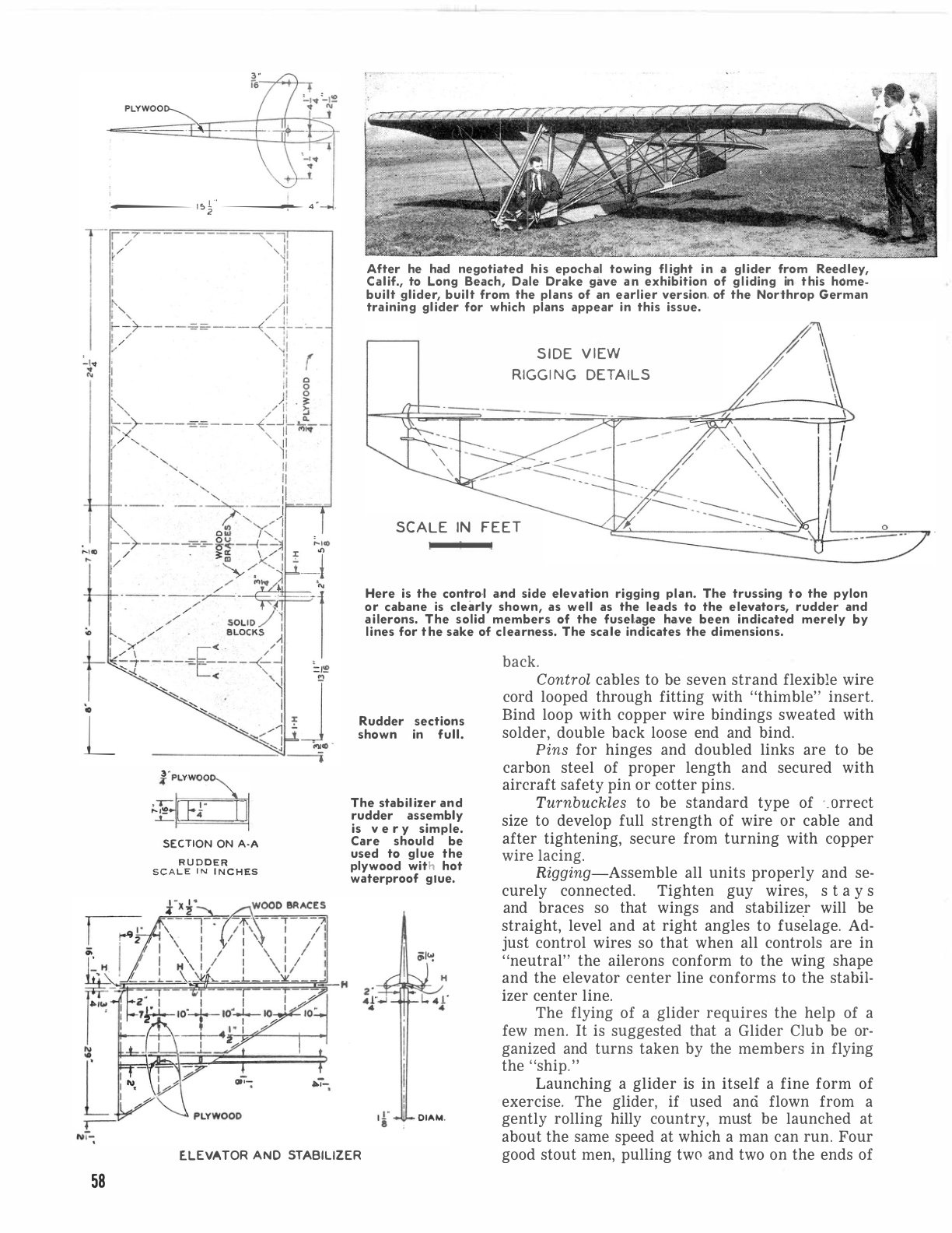Lincoln Sport Biplane — Original Construction Plans