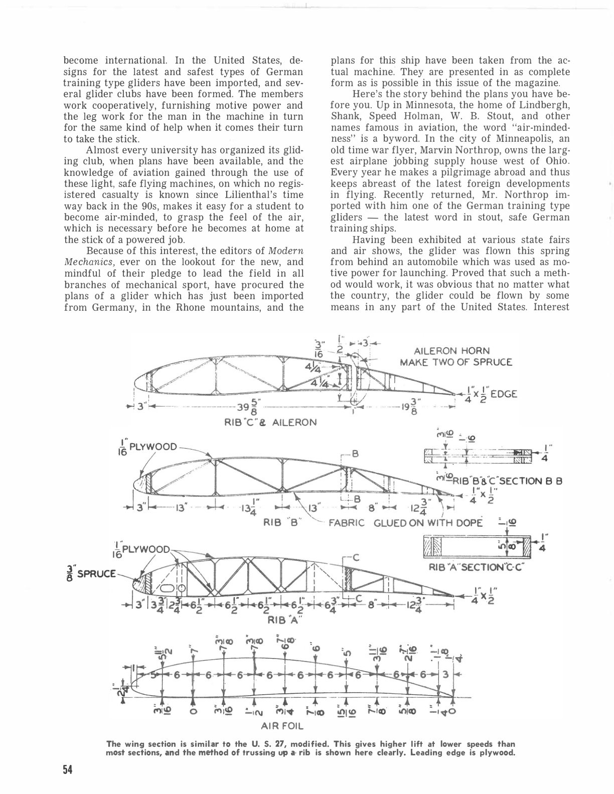 Lincoln Sport Biplane — Original Construction Plans - Image 3